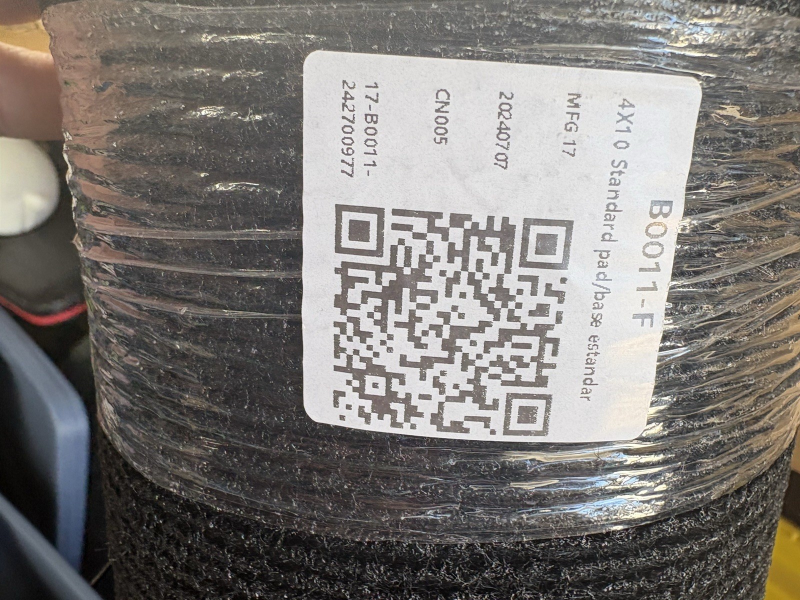 Ruggable Standard Rug Pad NonSlip Rug Pad only. Size 4’ X 10’