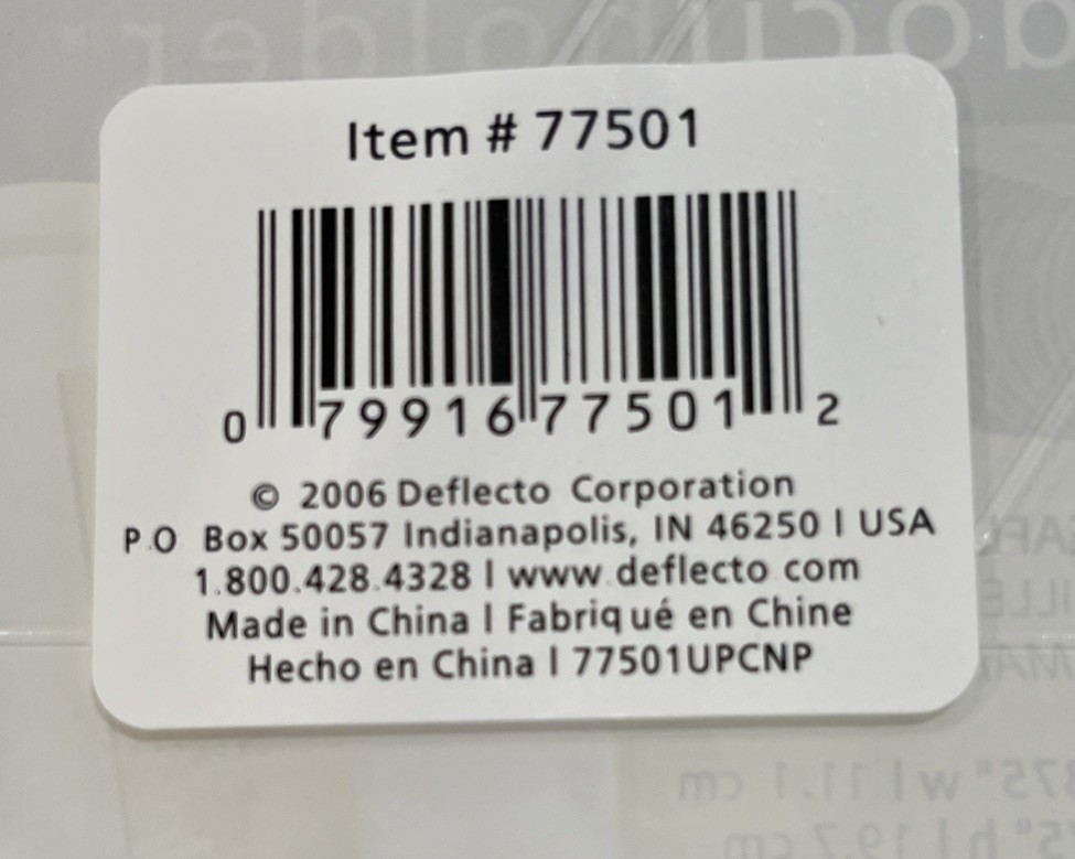 deflecto 77501 Leaflet Size Clear DocuHolder