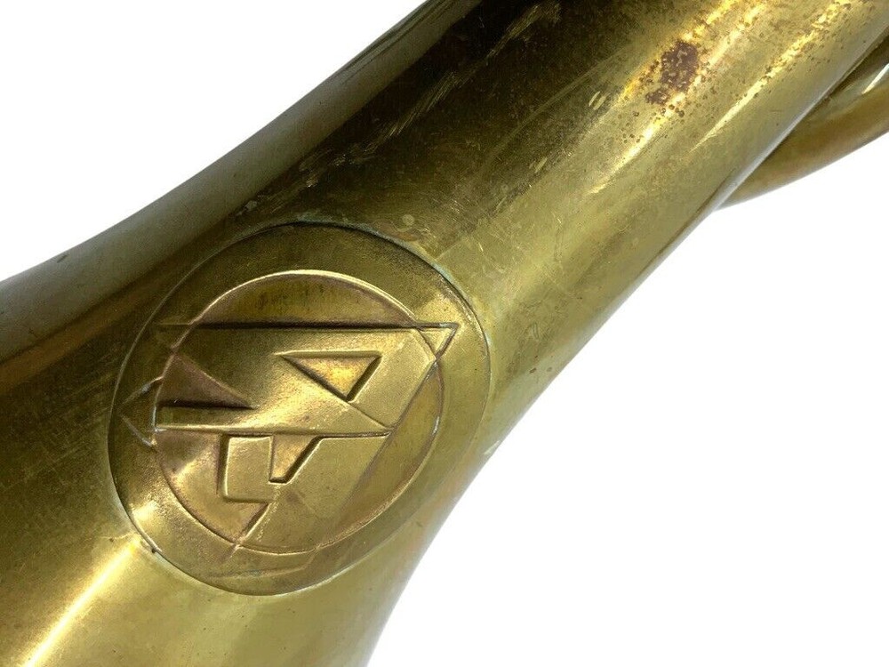 WW2 German Brass Bugle Musical Instrument