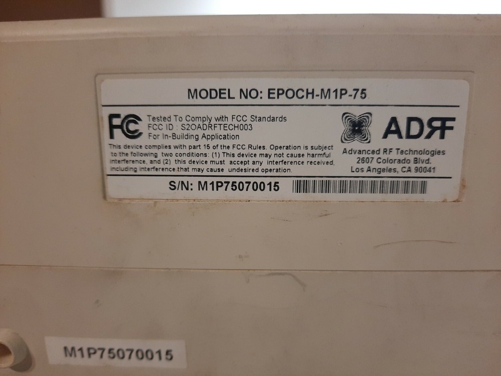 ADRF Advanced RF Technologies Model No. EPOCH-M1P-75