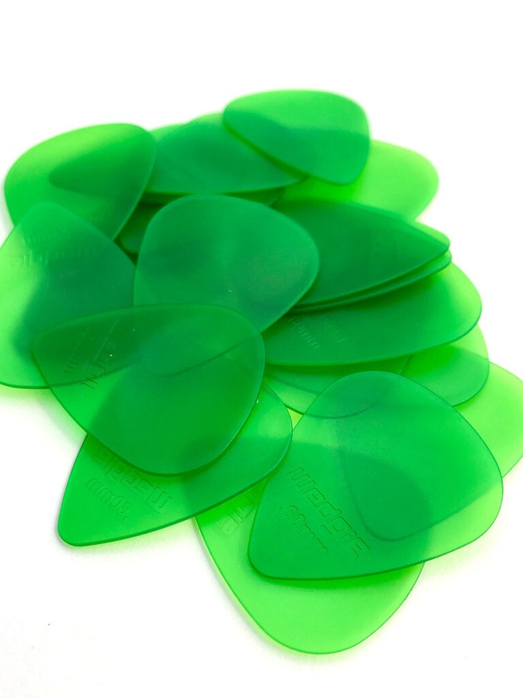 Wedgie Clear XL Guitar Picks | .60mm | Green | 36 pcs