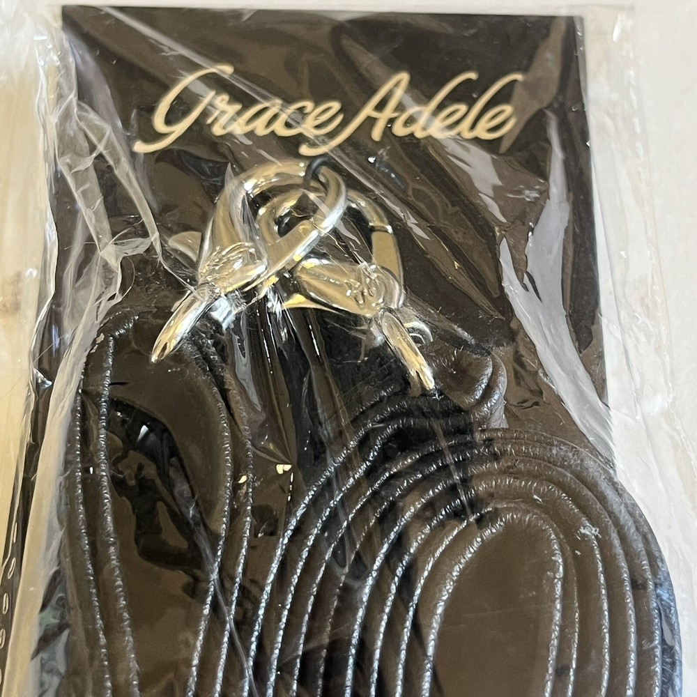 Grace Adele Crossbody Strap - REPLACEMENT Hand Bag Purse Accessory BLACK New