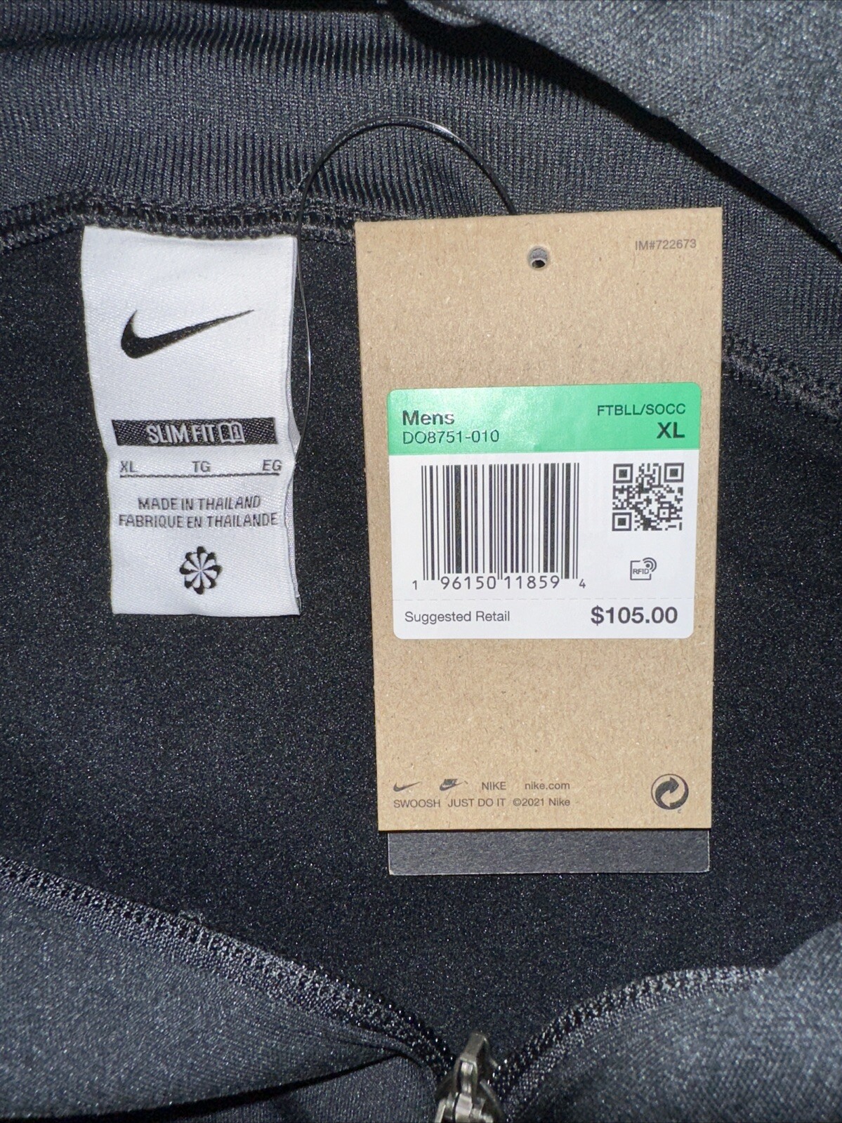 Nike Men’s Pumas UNAM Full-Zip Futbol Soccer Jacket In Black - Size XL