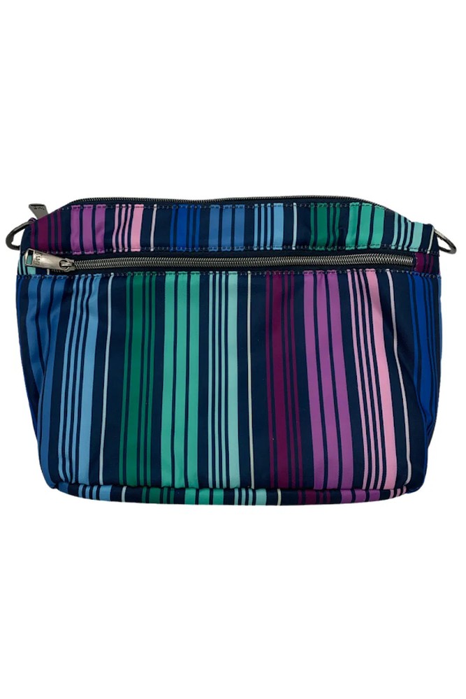 Lug RFID Medium Crossbody Multi-Strap & Charm Flare 2 Love Strip Multi