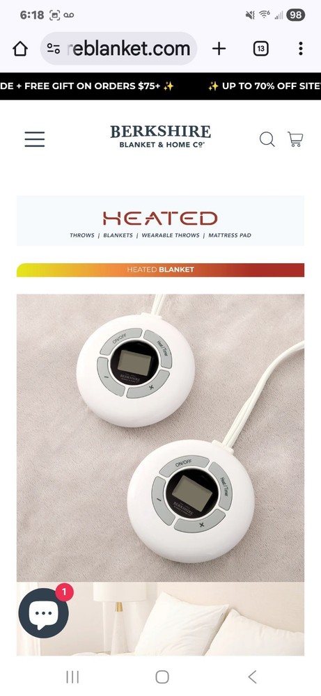 Berkshire Heated Blanket Control