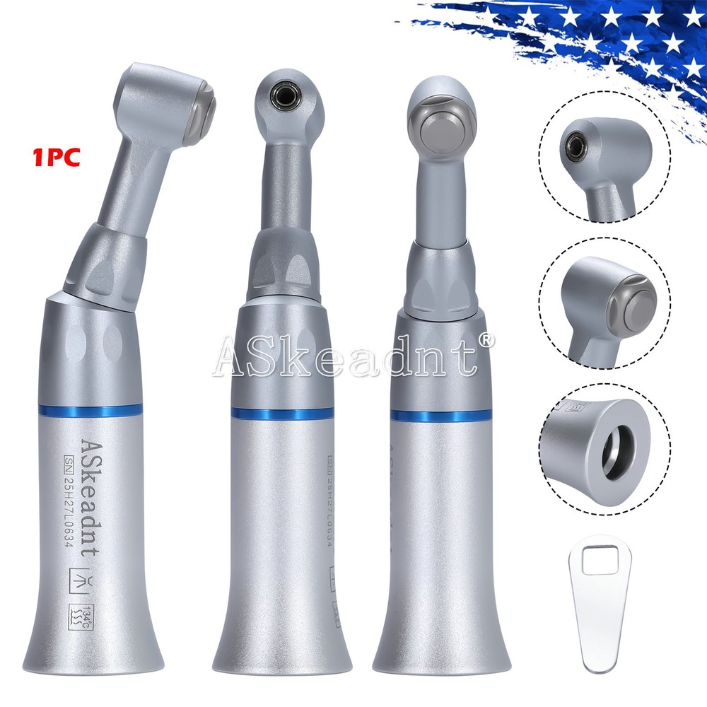 ASkeadnt Dental Low Slow Speed Push Button Contra Angle Handpiece E-type