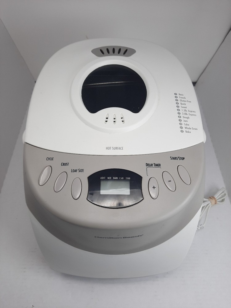 Hamilton Beach Homebaker 2lb Digital Bread Maker Model 29881 - Tested, Read