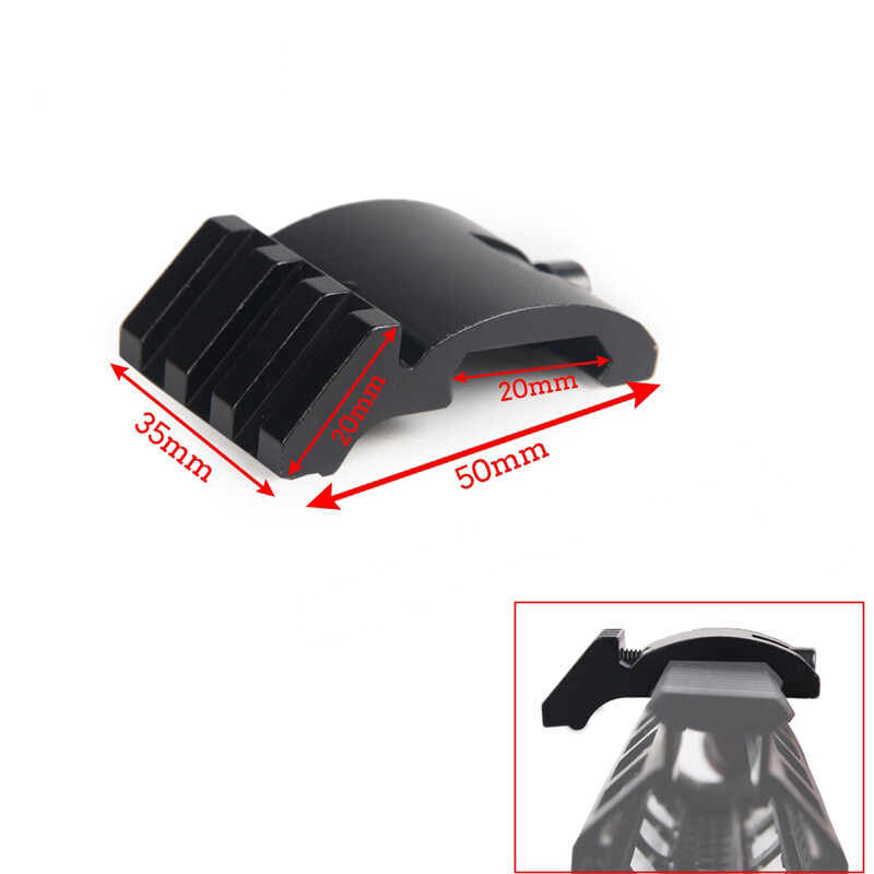45 Degree Offset 20mm Picatinny Rail Mount For Flashlight/Laser Sight