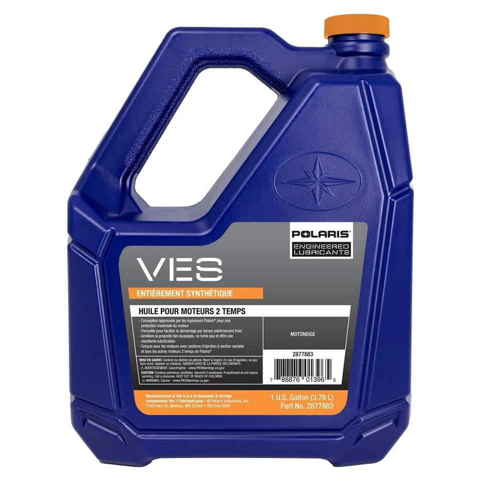 NEW 2877883 PoLaris Snowmobile New OEM VES Full Synthetic 2-Cycle Oil, 2-Stroke