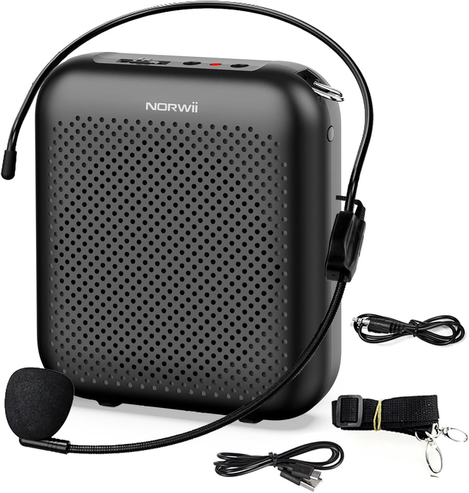Norwii Bluetooth Voice Amplifier, Power Amplifiers, Portable Mini Wired Micropho