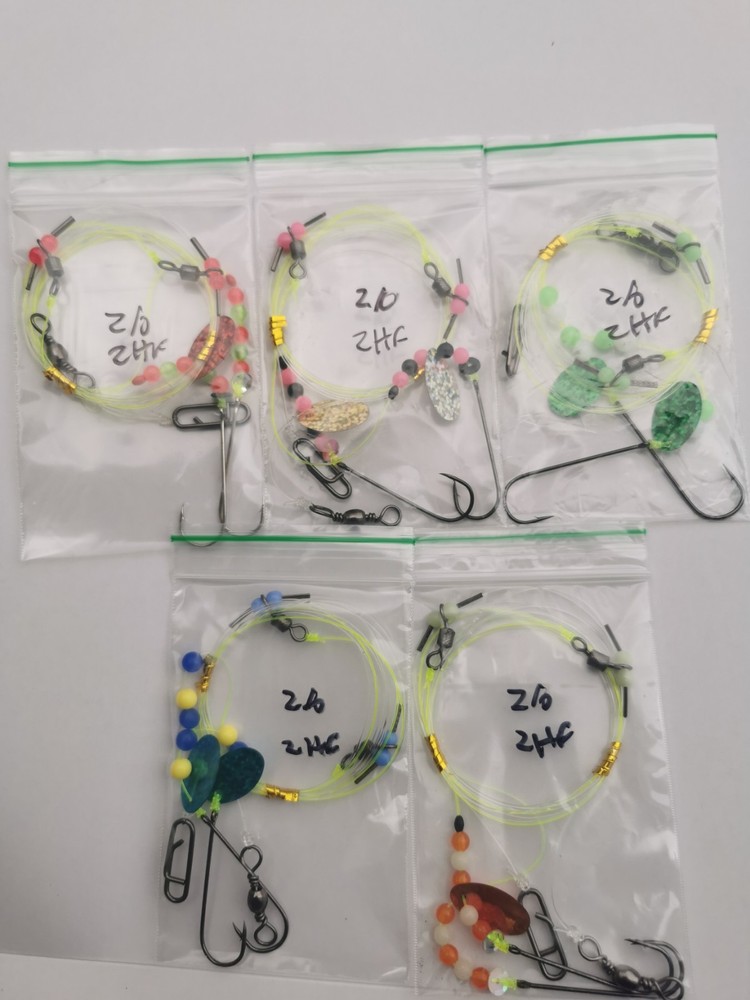 1x 2 hook flapper Sea rig Amnesia & Koike classic hooks