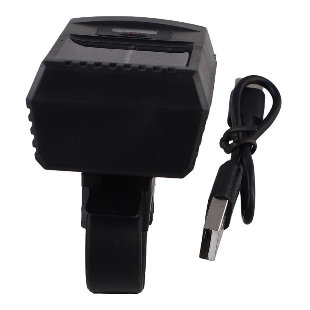 Multi Functional LED Bicycle Headlight with Solar and USB Charging Capabilities