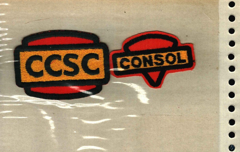 2 RARE NICE OLD LOGO SHIELD PATCH CONSOL COAL CO.  NOT COAL MINING STICKER #1580