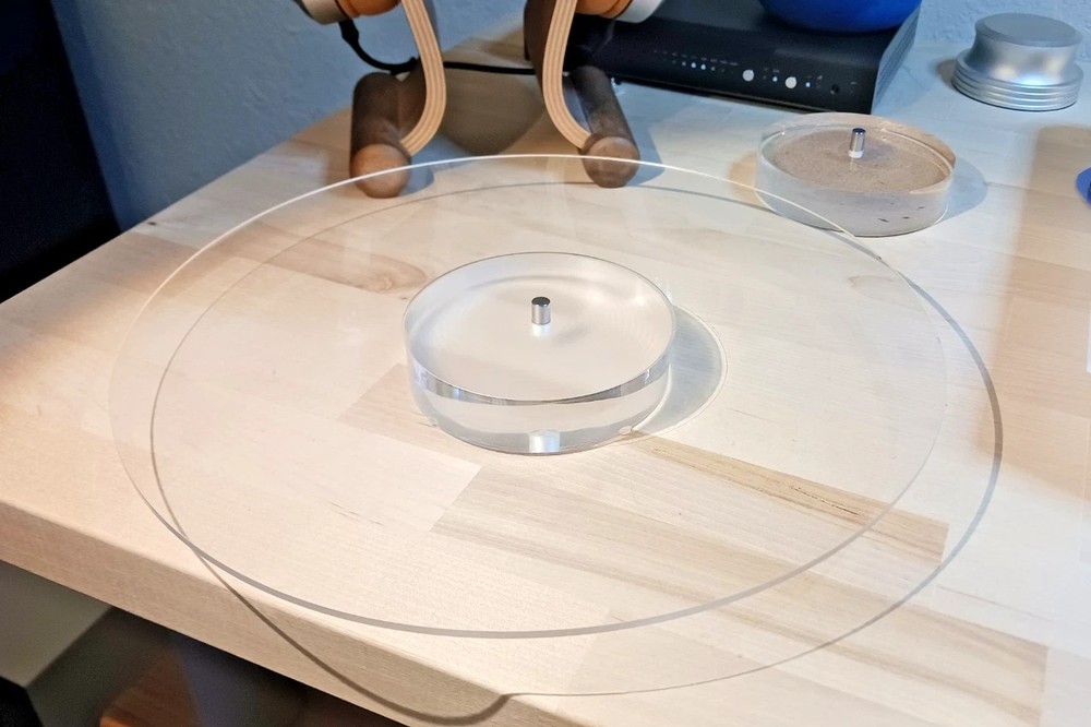 Record Holder - Transit Platter - Record Valet -Solid Acrylic