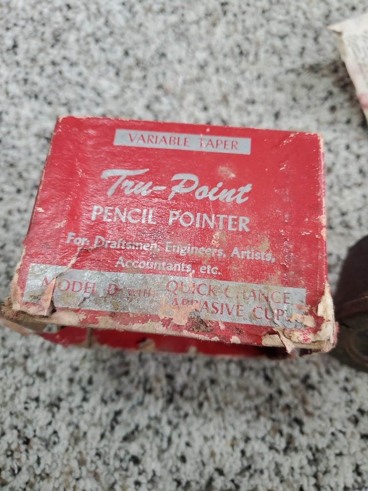 Tru-Point Model D Vintage Steel Lead Pointer Pencil Sharpener
