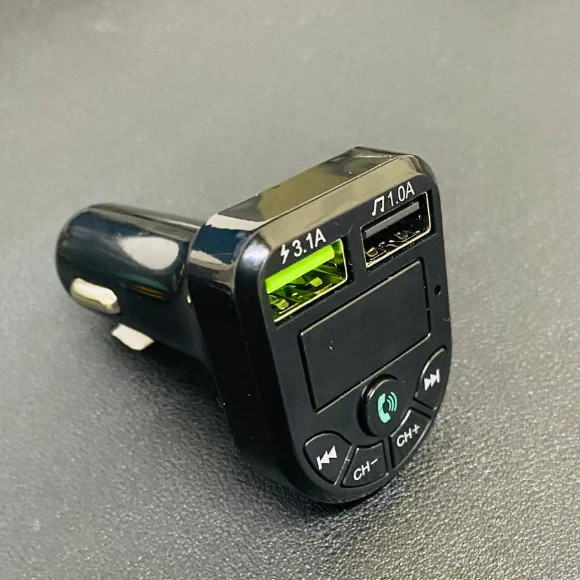 Car Bluetooth FM Transmitter Wireless Adapter Hands Free Dual USB