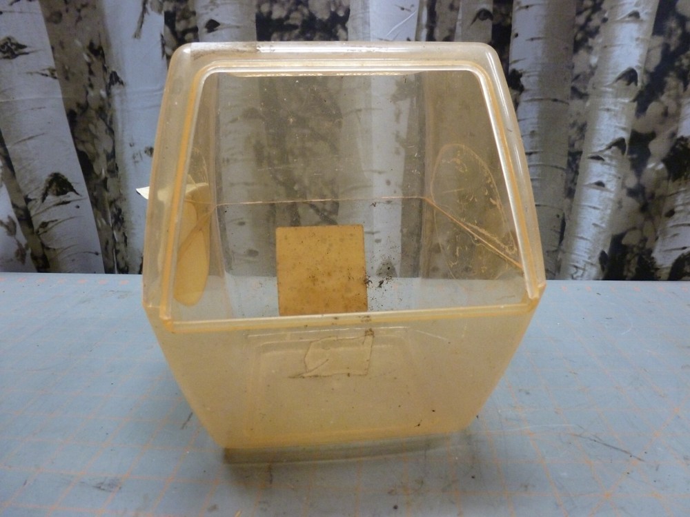 (H) VTG EMPTY Lemon Head Pan Ferrara Candy Counter Jar, Plastic Container