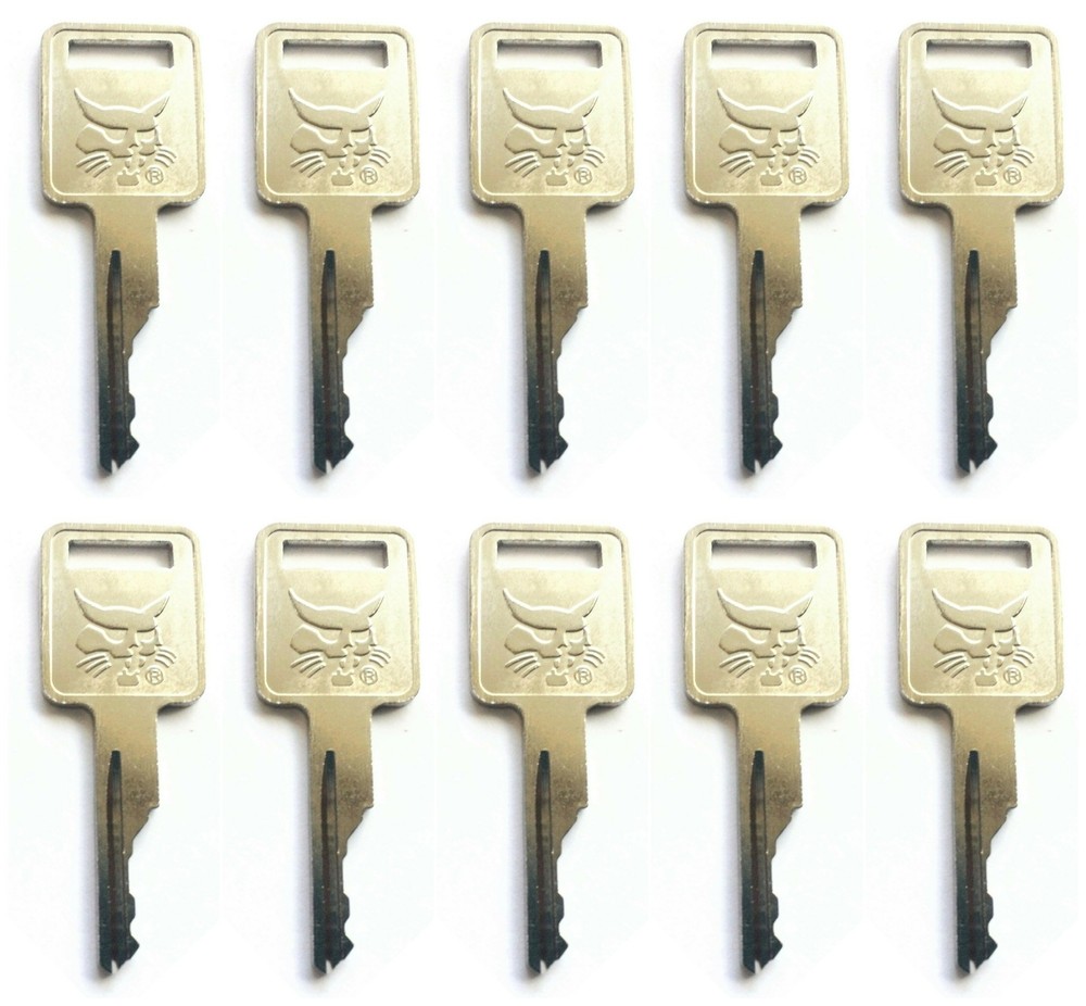 10key For BOBCAT IGNITION / DOOR KEY Mini Skid Steer Track Loader MT85 MT100