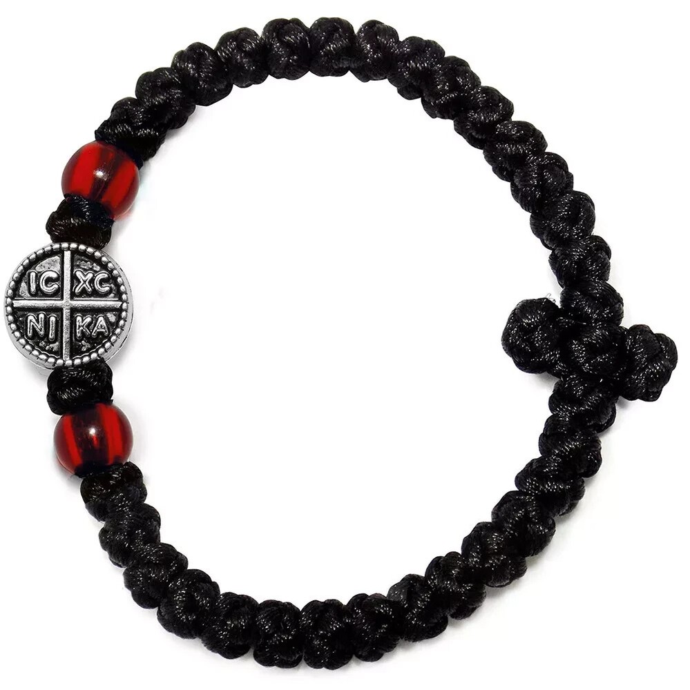 Greek Orthodox Silk Traditional Jesus Prayer Rope Komboskini Rosary Bracelet