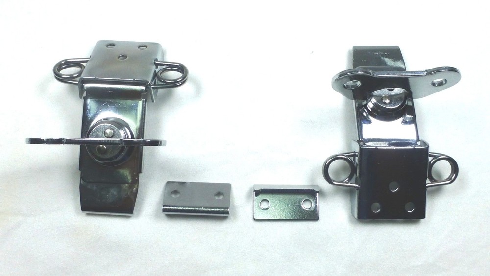 (2) Two Butterfly Latches (Surface Mount) with Keeper Plate.