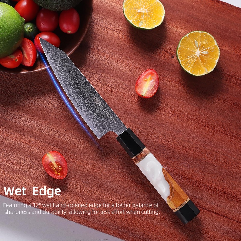 5 Inch Small Kitchen Utility Knife, Sharp Fruit Paring Tool & Elegant Pairing...