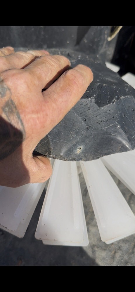 Spiderweb Obsidian Flat And Ready For Knapping