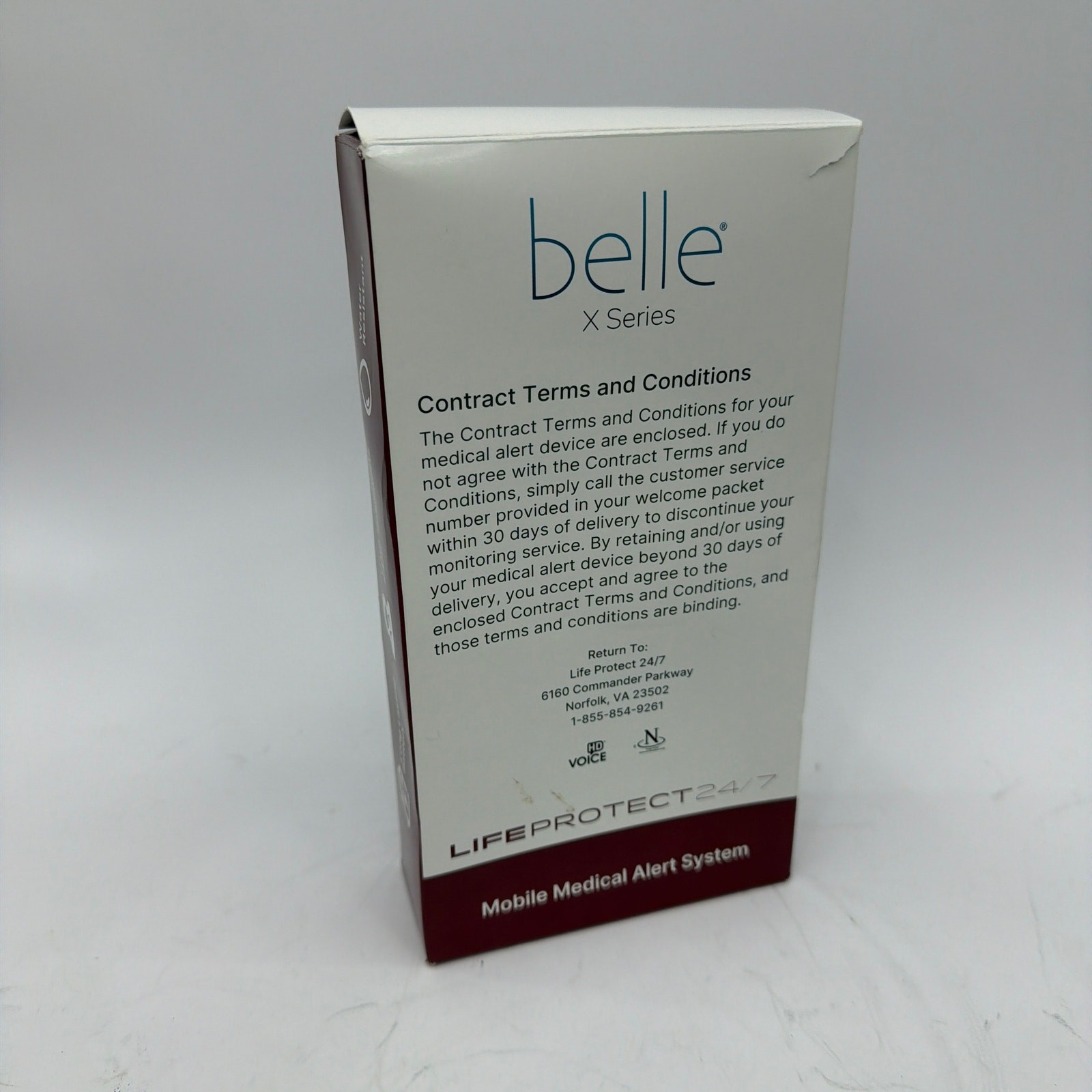 Belle X Series Life Protect 24/7 Mobile Medical Alert System 4G LTE Black