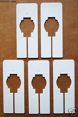 100 PLASTIC BLANK RECTANGLE RACK SIZE DIVIDERS RETAIL CLOTHING RACKS RECTANGULAR