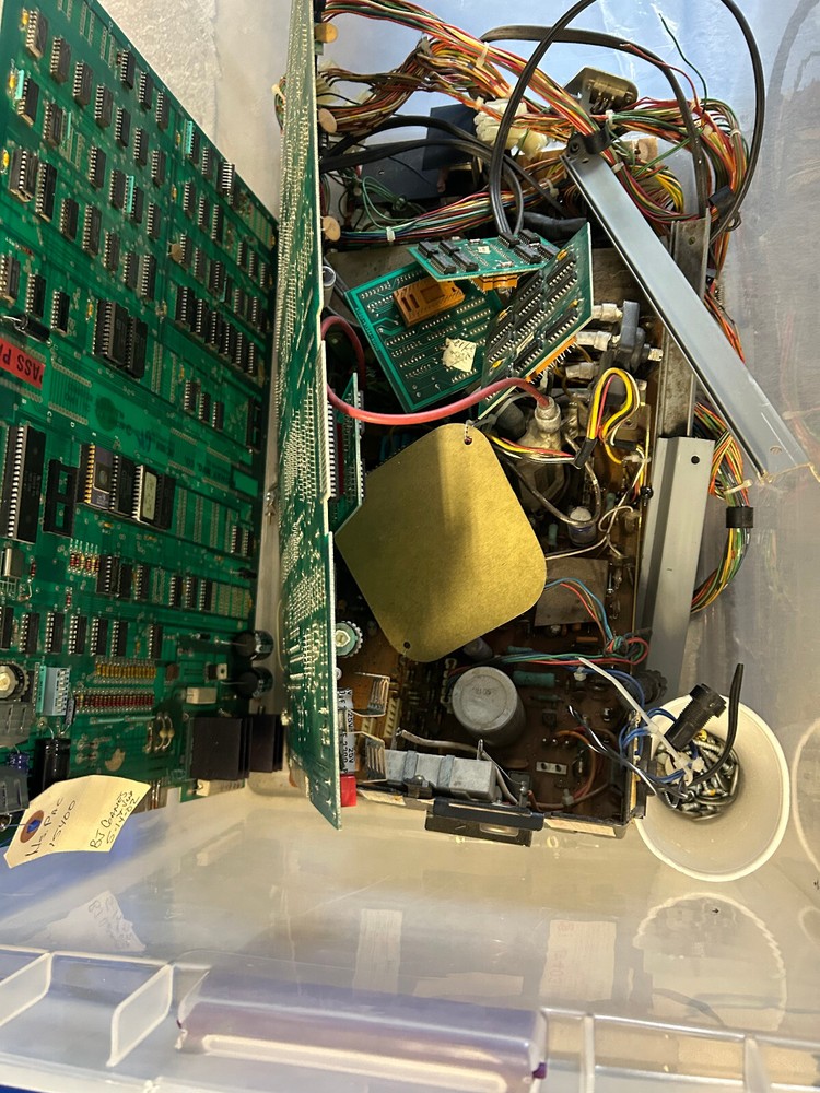 Vintage MS PAC-MAN ARCADE MACHINE COCKTAIL TABLE -restored with extra games