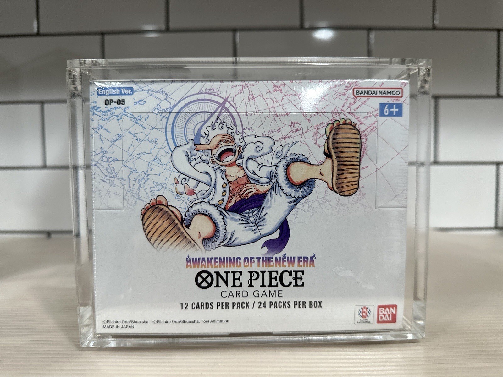 One Piece Booster Box Acrylic Case Magnetic Lid - UV Resistant - US seller