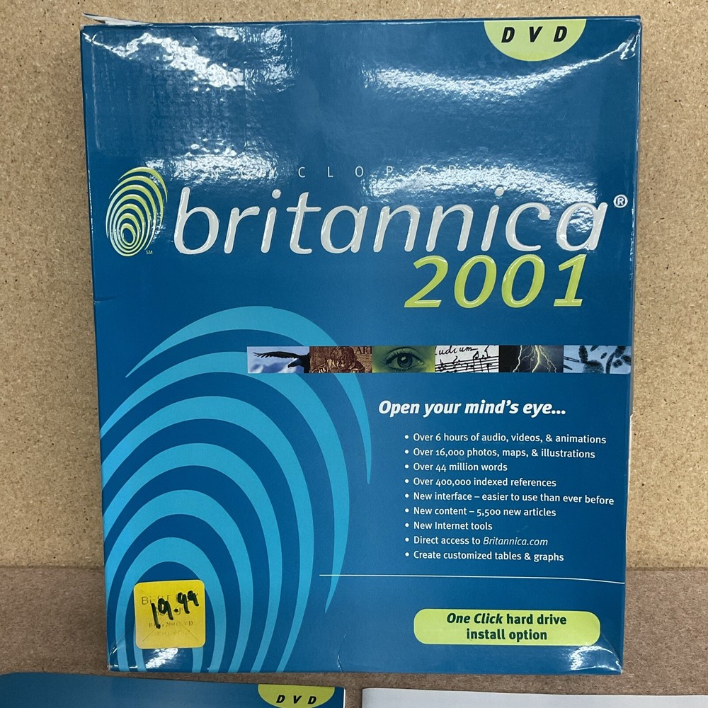 Encyclopedia Britannia 2001 DVD Big Box PC