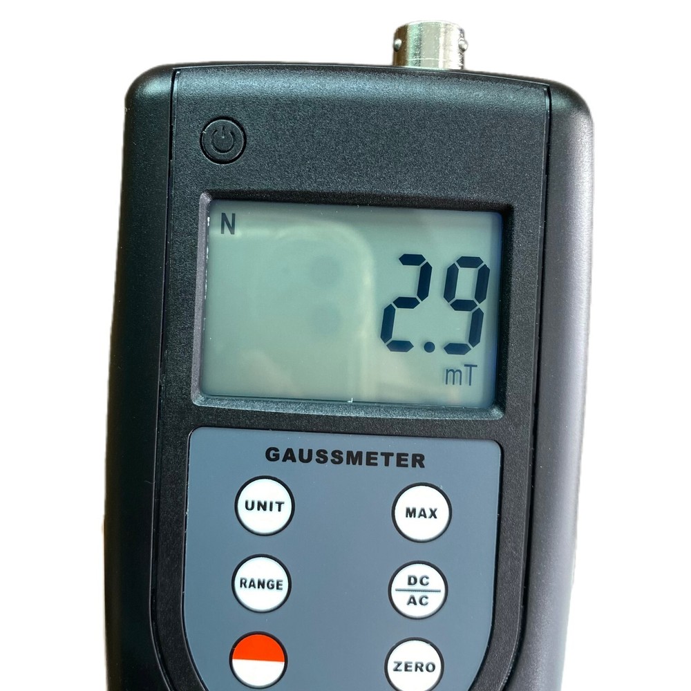 Portable Gaussmeter Tesla Tester 200mT/2000mT Range Conversion with Hall Sensor