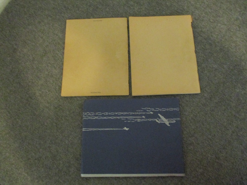 USAF KOREAN WAR LOT-3 GROUND OBSERVERS GUIDE+COUNTER INTELLIGENCE SCHOOL WRITING