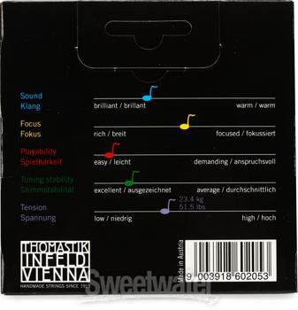 Thomastik-Infeld PI100 Peter Infeld Violin String Set with Platinum Plated E