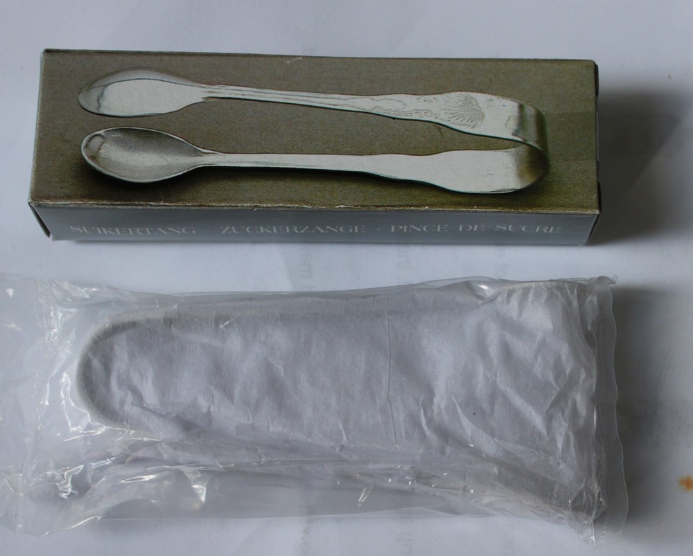 Elegance Silver Plated Sugar Tongs #A0429 NOS