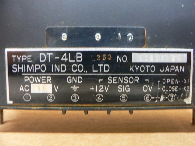 Shimpo Dt-4Lb-A1 Panel Mount Meter