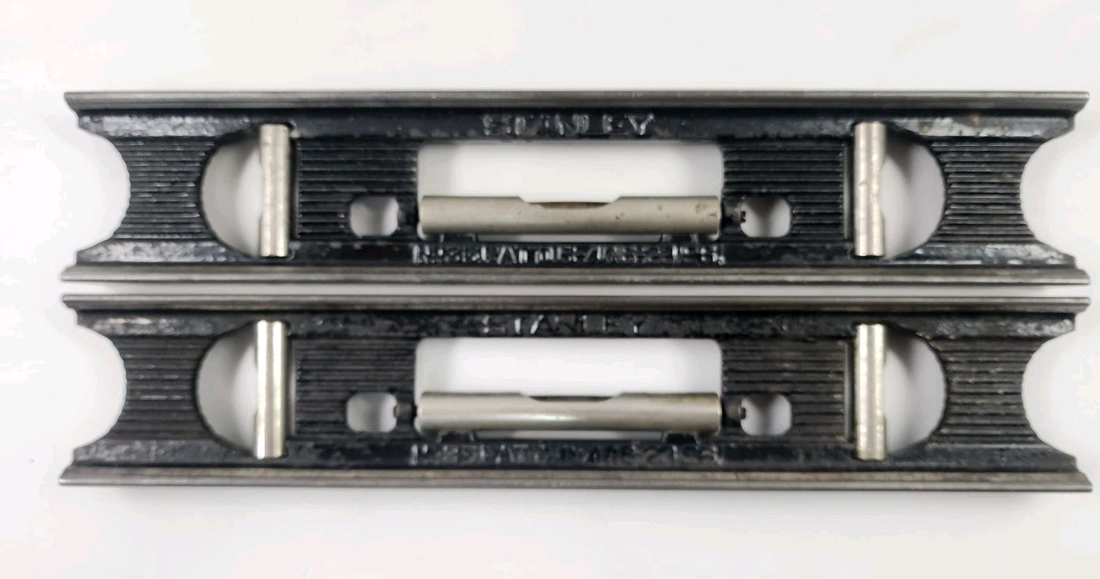 (2) Vintage Stanley No. 36 Cast Iron 12" Machinist Level