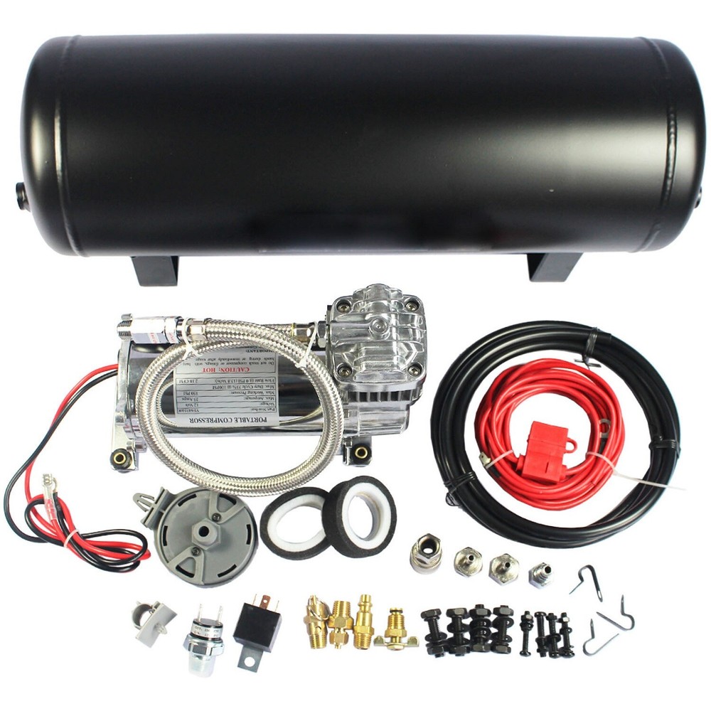 Medium Duty Onboard Air System Compressor 12V With 2.5 Gallon Tank