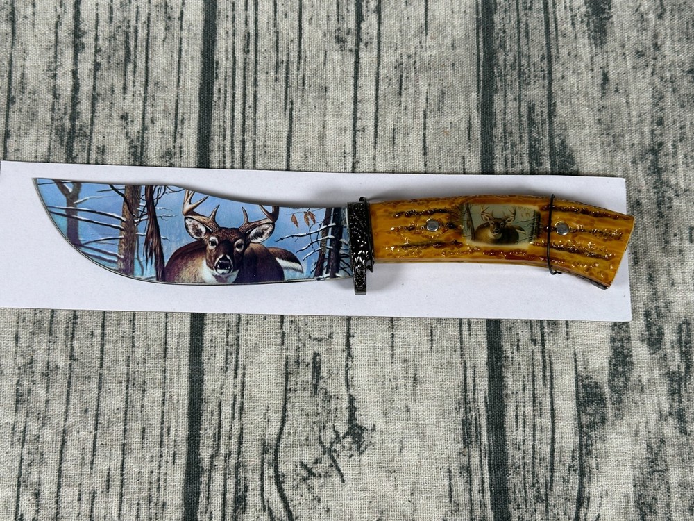 Buck Deer Decorative Knife with Stand