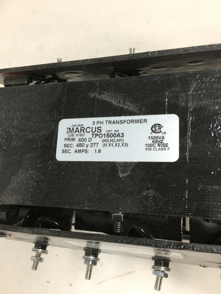 Marcus TPO1500A3 3-Phase Transformer