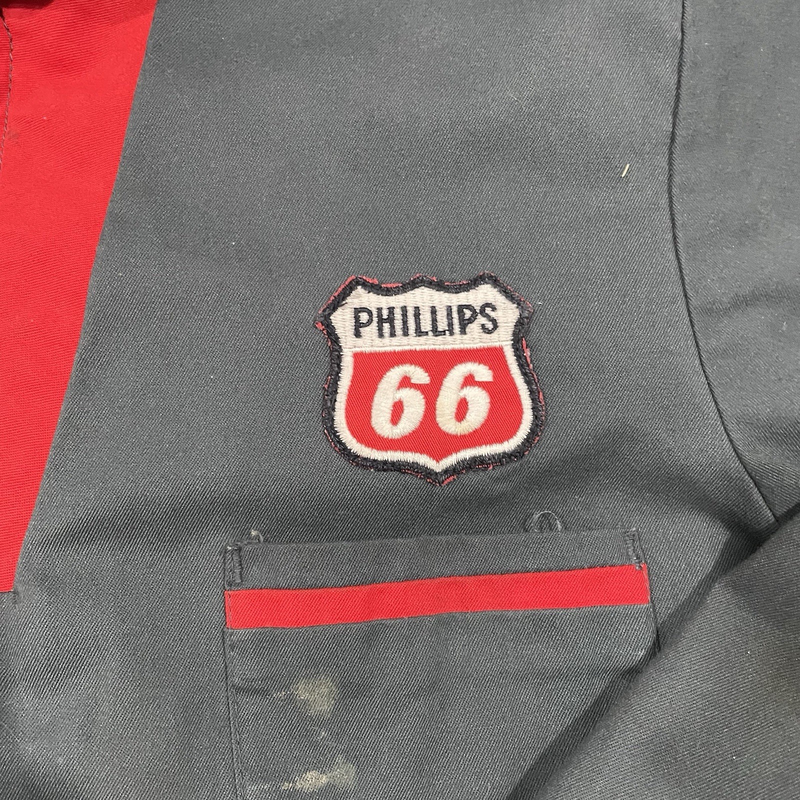 Vtg 70s Conoco Phillips 66 Gasoline Service Attendant Work Uniform Lee Union MD
