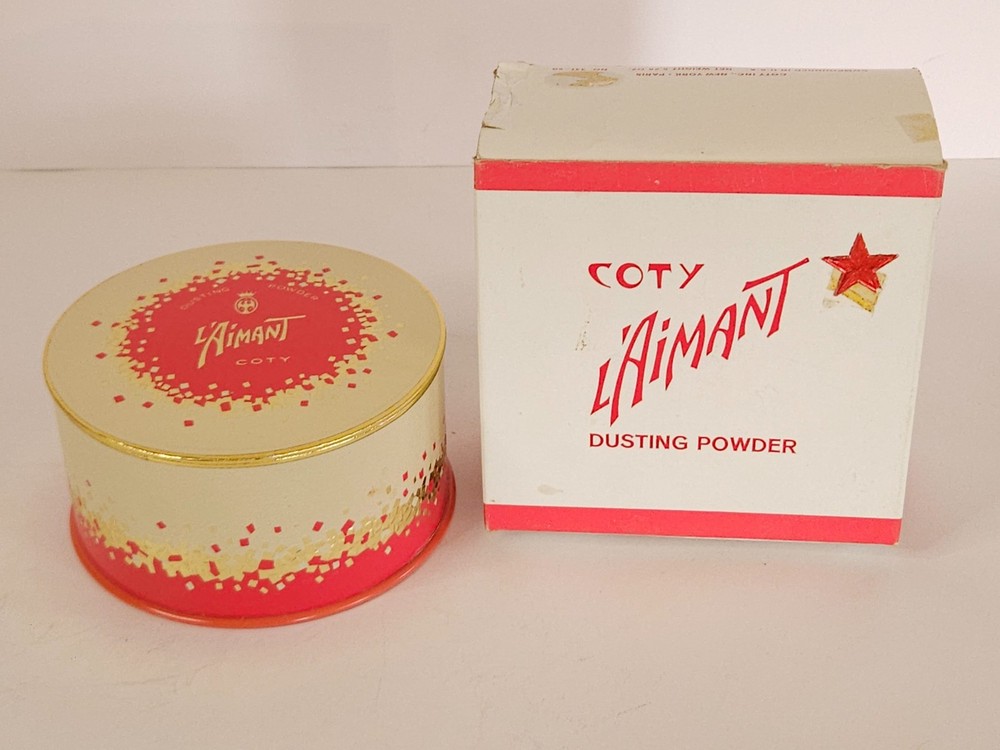 Vintage Coty L'Aimant Dusting Powder Vanity