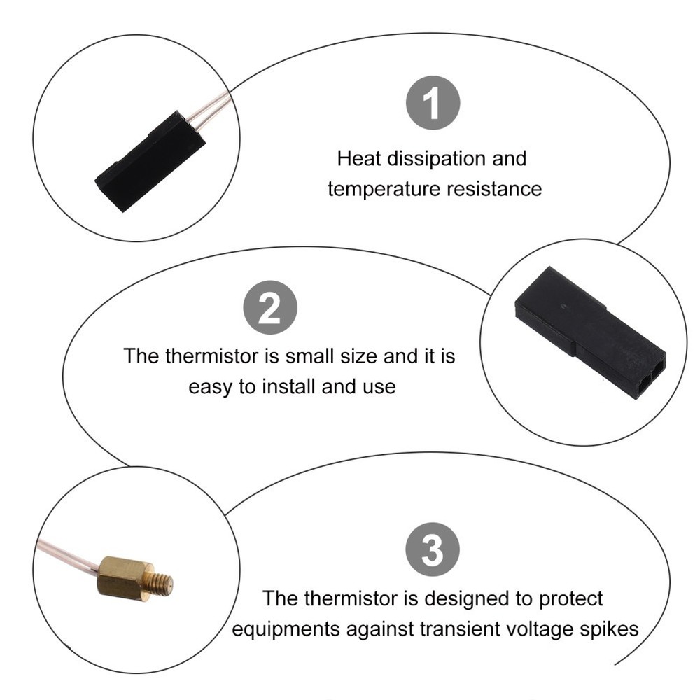 1 Set Premium Thermistor Printer for 3D Printer Extruder Current Limiter Device