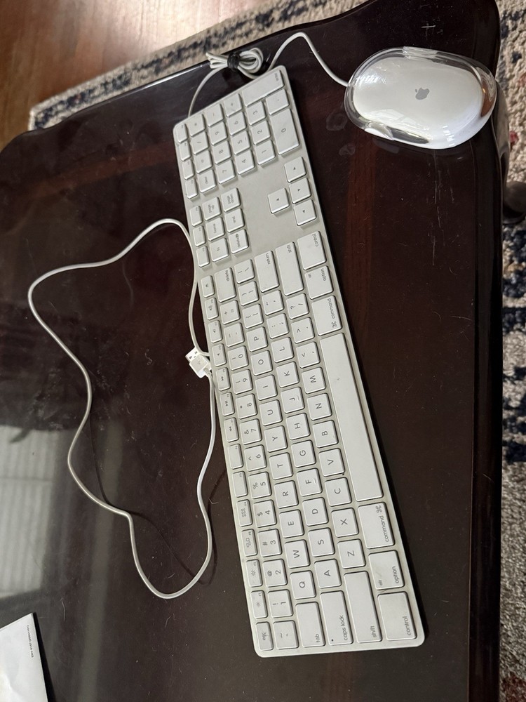 Apple Wired Keyboard And Bluetooth Mouse