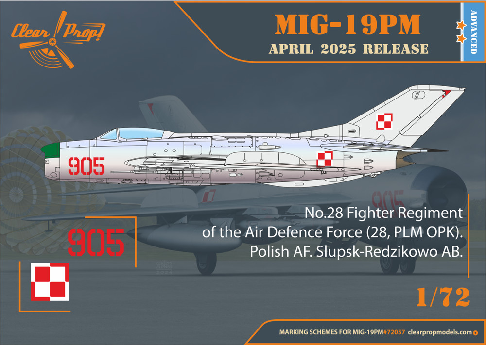 1/72 Clear Prop! CP72057MiG-19PM plastic model kit