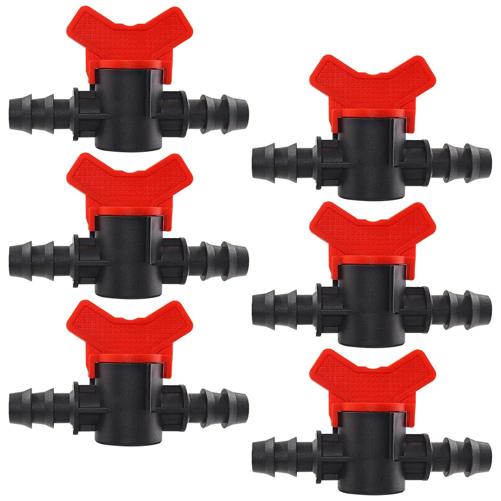 Moicstiy 6Pcs 1/2 Inch Drip Irrigation Switch Valve 16mm Ball