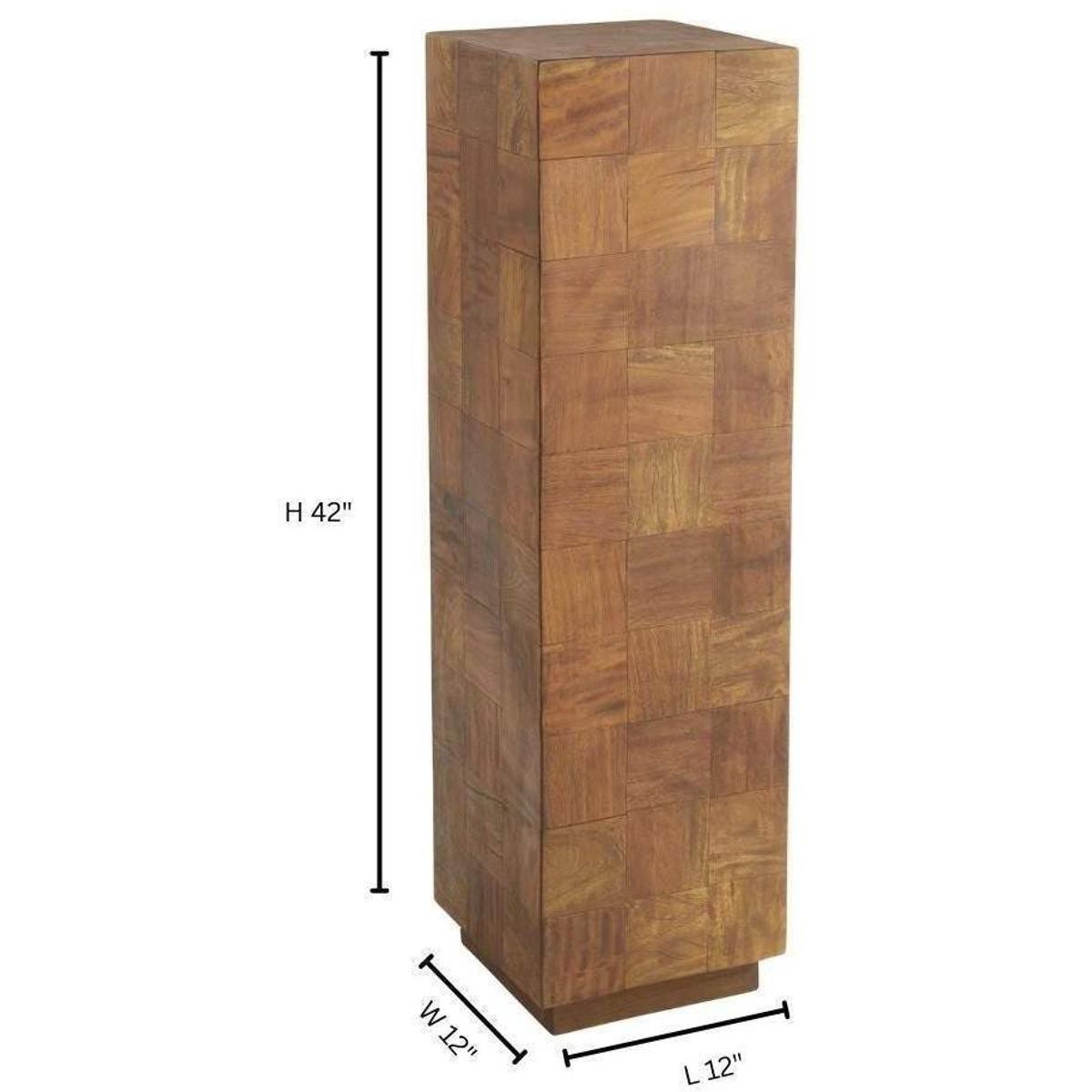 Cyan Design 11608 Halma 42 X 12 inch Oak Pedestal, Large