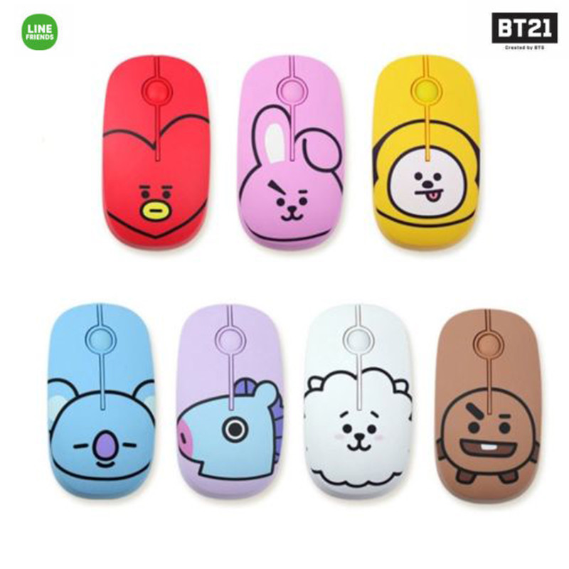 BTS BT21 Official Authentic Goods Wireless Silent Mouse by LINEFRIENDS
