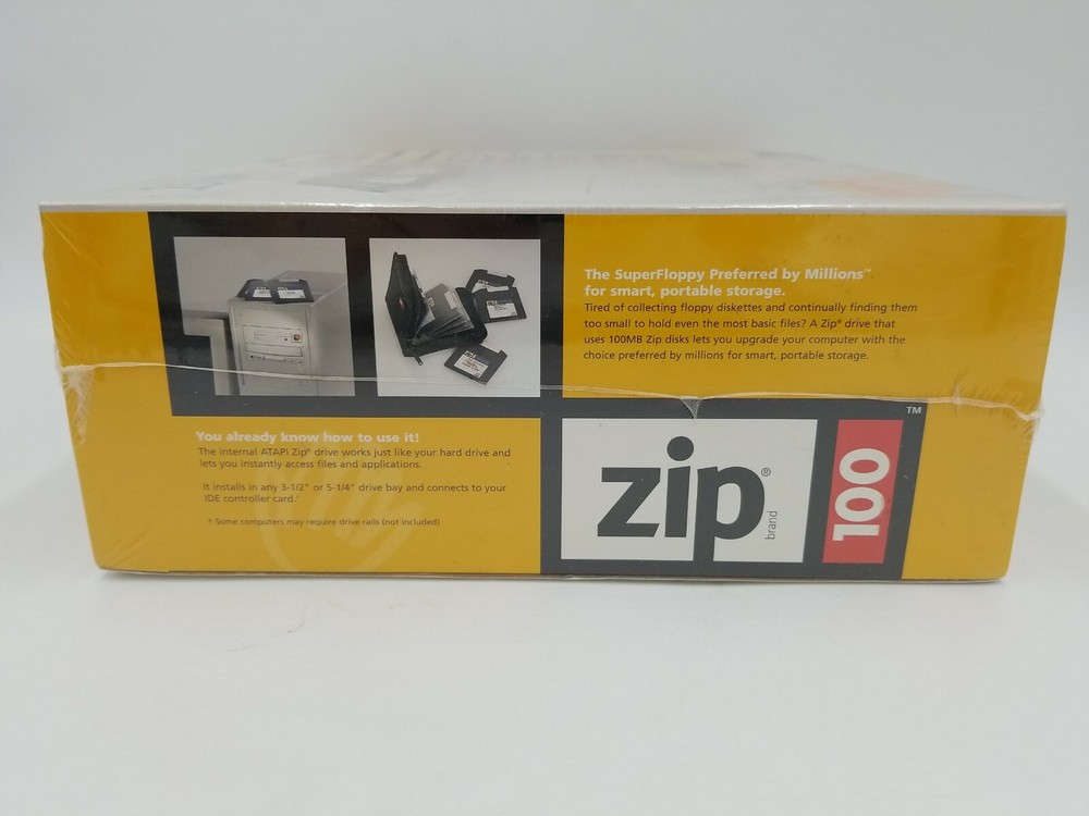 Iomega Zip 100 ATAPI IDE Internal Drive SuperFloppy Disks NEW