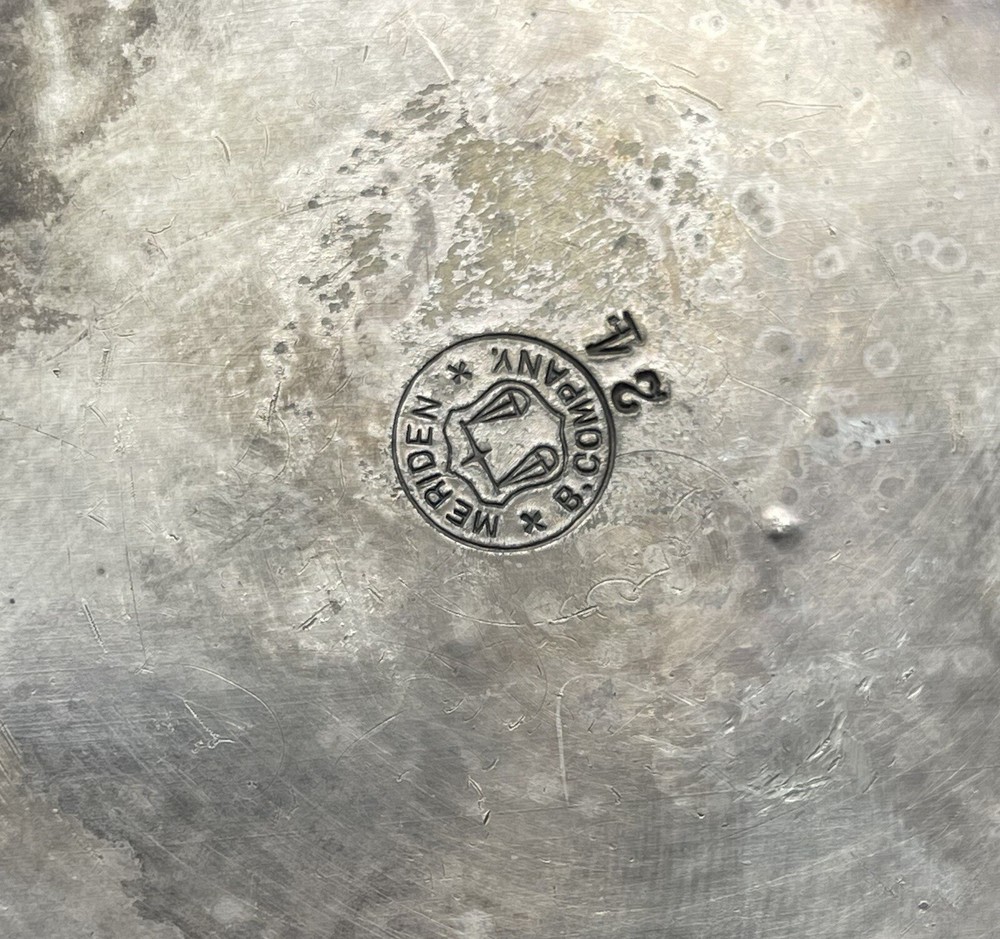 Antique Meriden Egyptian Revival Jug Silver Plated Pitcher 5”